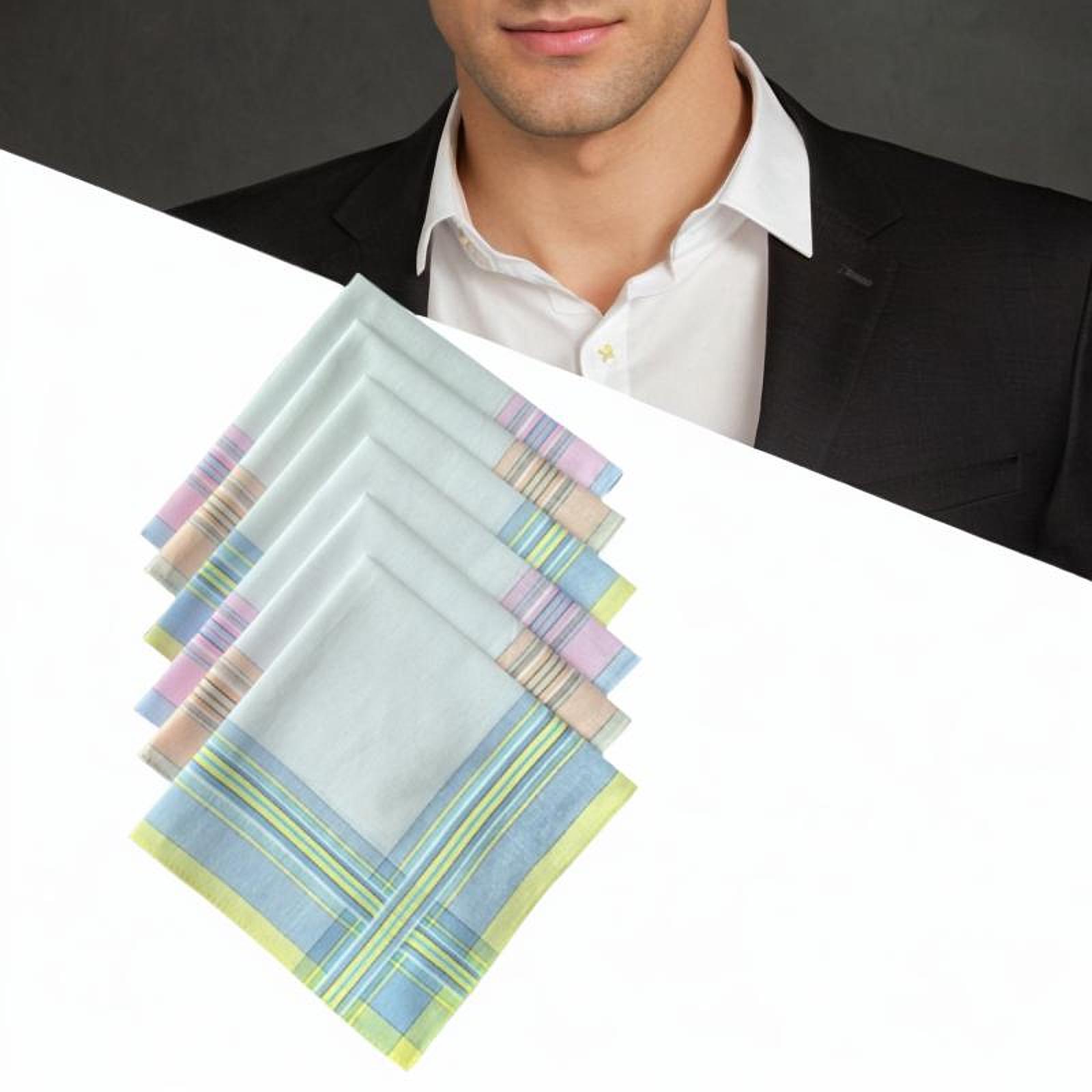 6 個のコットンメンズハンカチ ハンカチ アソートカラー お - Handkerchief Cotton Men のレビューと価格