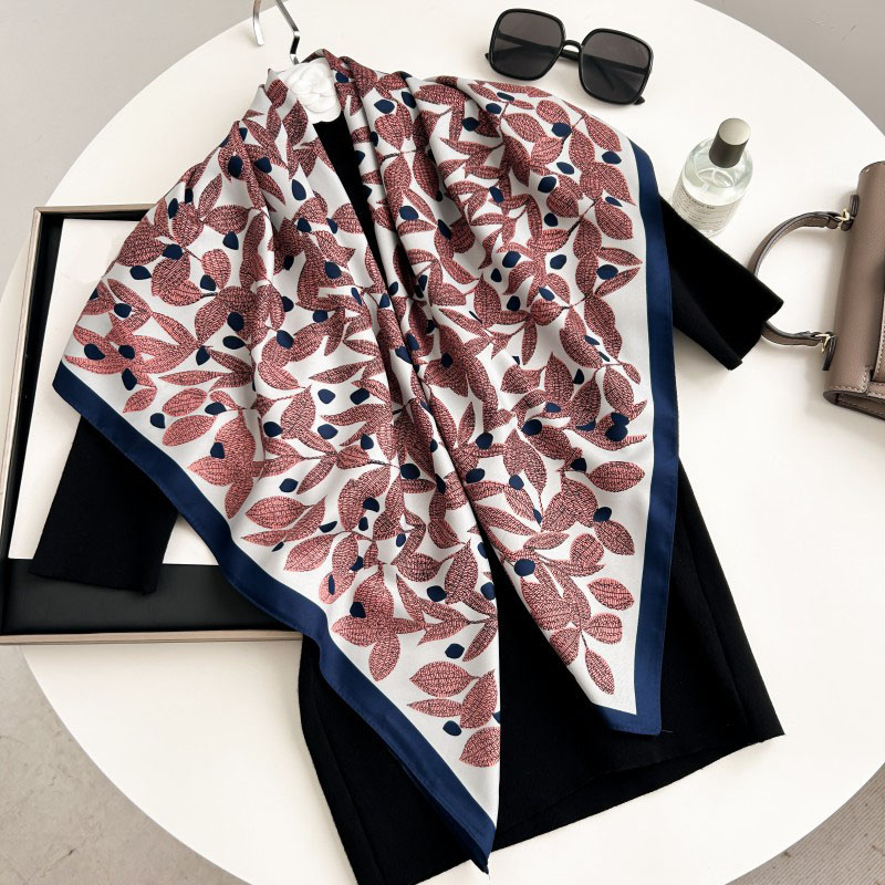 90 センチメートル正方形スカーフ高品質バンダナ女性高級ツイ - Silk Neck Scarf のレビューと価格