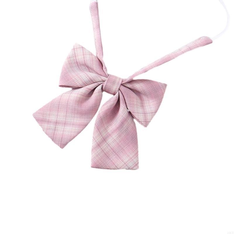 女性事前に結ばれたネクタイ ピンク市松ネクタイ 学生服ネック - Bow Tie Pre Tied のレビューと価格