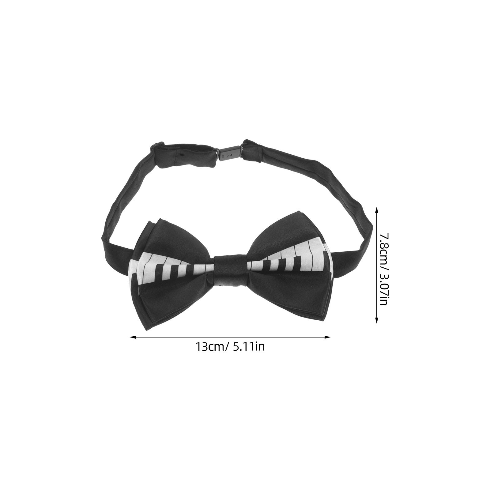 3個セット ピアノ柄蝶ネクタイ 既製 ミュージックノート柄ネ - Bow Tie Pre Tied のレビューと価格