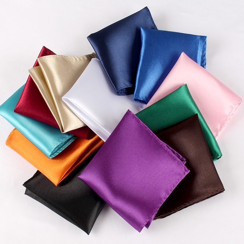 男性用ハンカチ付きサテンスーツ,キャンディーカラー,ポケット - Pocket Square Set のレビューと価格