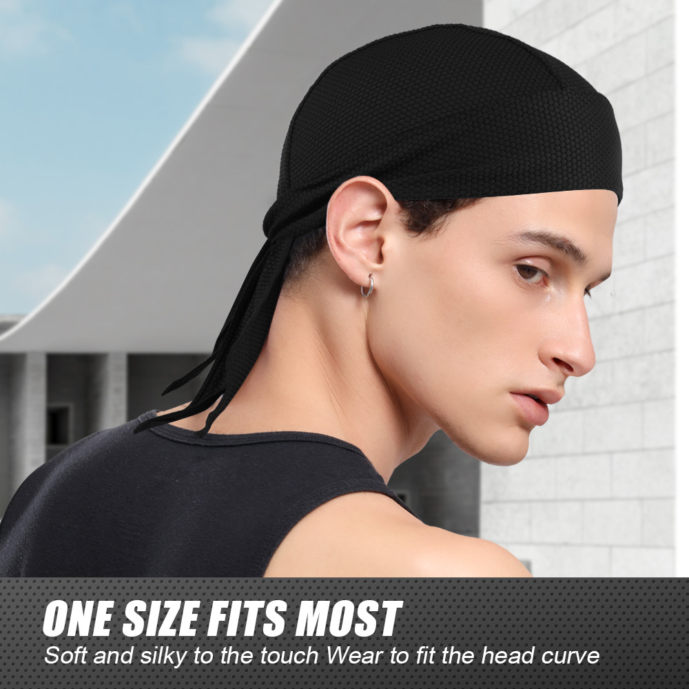 速乾性バンダナドゥーぼろキャップ夏通気性サイクリングスポーツ - Bandana Doo Rag のレビューと価格