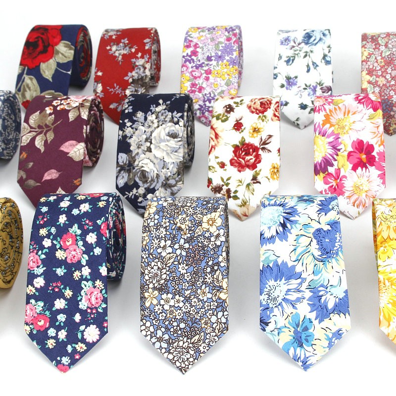 花柄のクラシックな女性用蝶ネクタイ,結婚式用,長さ6cm - Skinny Tie Men のレビューと価格